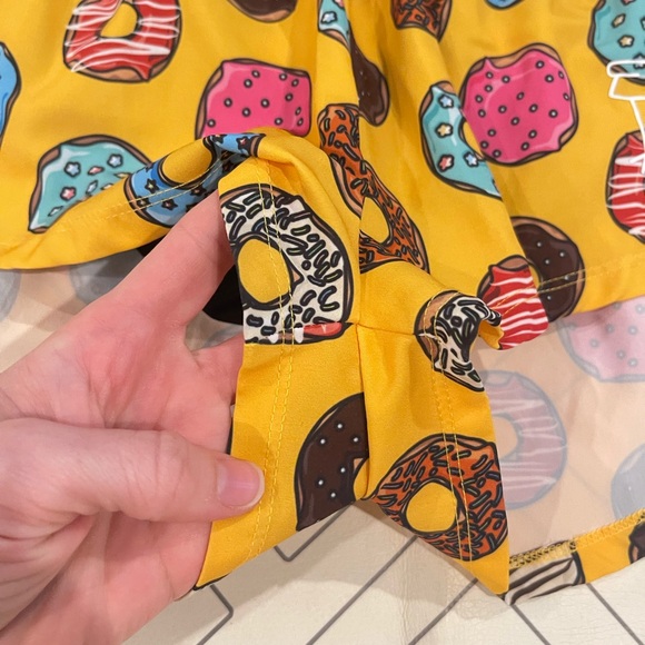 Chicknlegs Yellow Donut Running Shorts - Picture 7 of 11